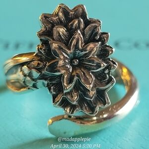 1885 Tiffany & Co. Ragged Sailor Spoon Ring in Sterling Silver Luxury Vintage 37